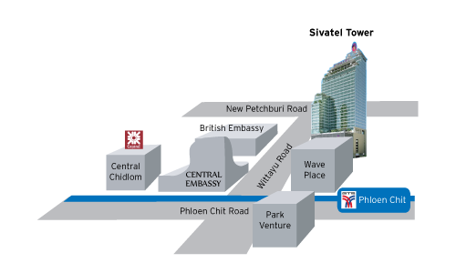 Map to the exam centre